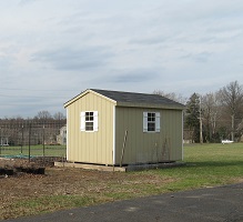The new shed at the Sandy Ridge Community Garden
